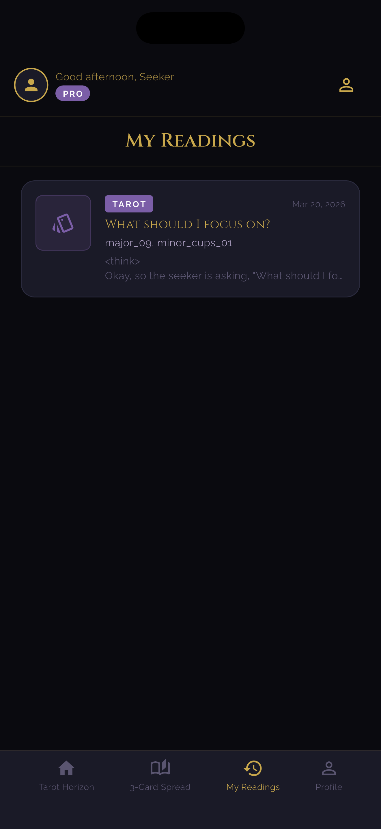 Tarot Horizontal Screenshot 3
